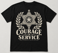 Courage in Service black tee
